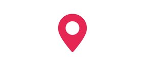 Location Pin. The red pin moves up and down. to pinpoint a location on the map. - Powered by Shutterstock - Get 15% off with code: PIKWIZARD15