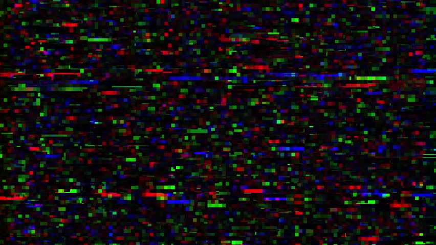 Glitch pixel effect. Pixel noise. Digital pixel color noise glitch effect. The problems of the video signal of the TV of the 80s and interference on the screen. Royalty-Free Stock Footage #1100945979