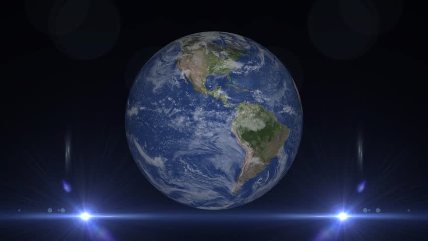 View of Earth planet Rotating on space or galaxy and stars milky way, Animation of Earth planet seen from space.	 Royalty-Free Stock Footage #1100946941