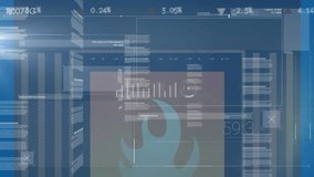 Animation of statistics, firewall and data processing. Global business, finances, computing and data processing concept digitally generated video. - Powered by Shutterstock - Get 15% off with code: PIKWIZARD15