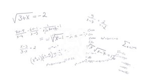 Animation of tap here text banner over mathematical equations floating against white background. Social media networking and education concept - Powered by Shutterstock - Get 15% off with code: PIKWIZARD15