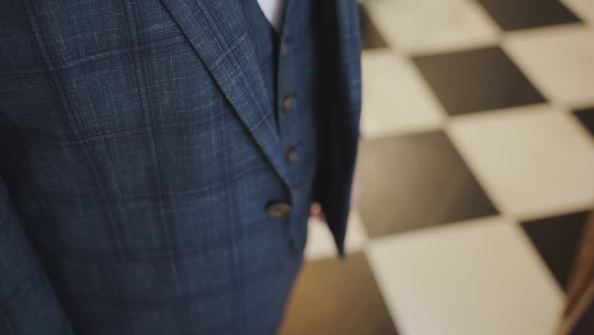 Asian men are wearing suits, the groom's official grooming | Shutterstock HD Video #1100962701