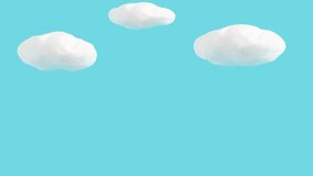 Data cloud concept with ring binders and white clouds 4k. - Powered by Shutterstock - Get 15% off with code: PIKWIZARD15