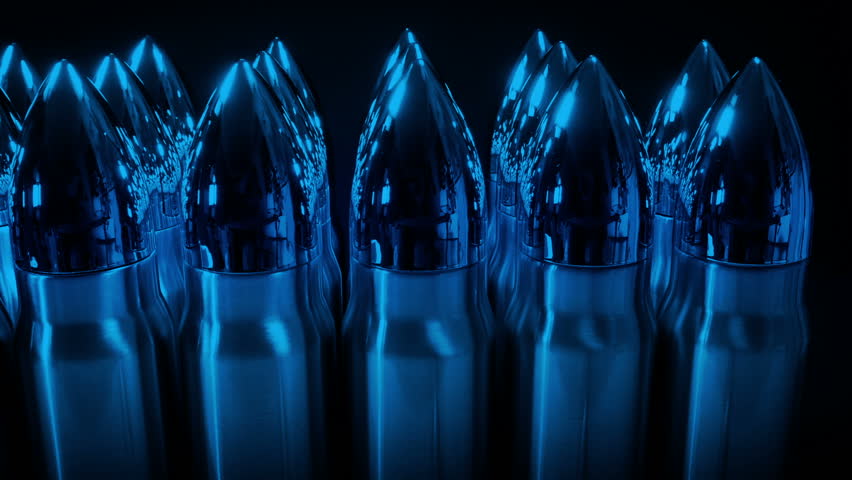 Military Large Munitions Shells In Storage