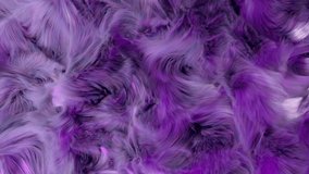 Pink and purple plush hair fur blowing in the wind. 4K CGI background. - Powered by Shutterstock - Get 15% off with code: PIKWIZARD15