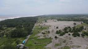 Yogyakarta, Indonesia, February 26 2023.

Sand dunes are one of the natural landscapes whose formation process is influenced by the wind.

Aerial View Dji Mavic Air 2.
No Edit Color Grading Etc