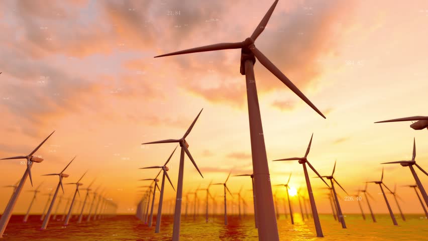 Wind Power Networking and Industrial Internet Concept | Shutterstock HD Video #1100969671