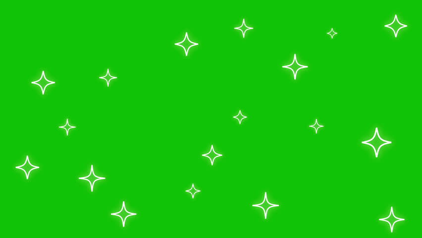 Motion Graphic of Group of Star Shining on Green Screen | Shutterstock HD Video #1100970801