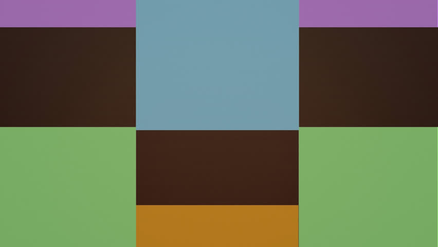 Animation of colorful moving squares on brown background. Abstarct background, color and pattern concept digitally generated video.