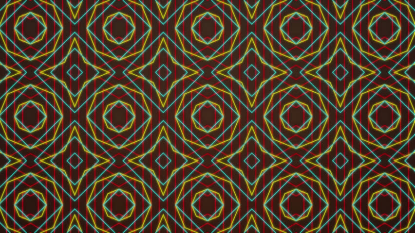 Animation of moving shapes on brown background. Abstarct background, color and pattern concept digitally generated video.