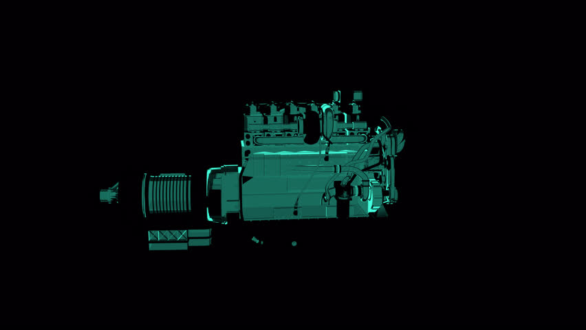 Big Truck Engine 3D Animation Video  