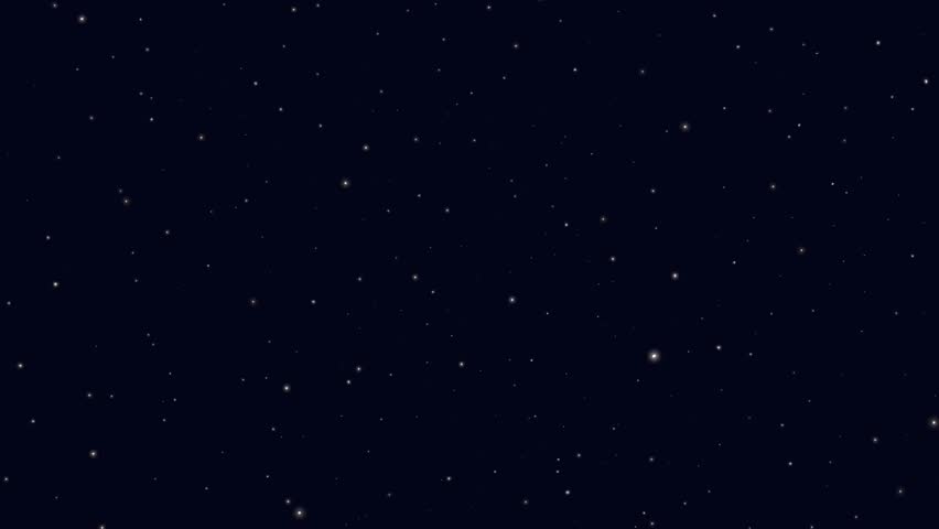 Animated simple spinning black space background with stars. Night starry sky cartoon animation | Shutterstock HD Video #1100980547