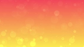 Shiny flickering red yellow bokeh. Colorful bright sparkling background for holidays. 25fps