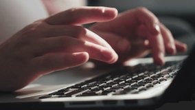 Close up of unrecognizable pregnant woman sit on couch working from home, typing on laptop at big belly indoors, using online app, chatting, shopping on Internet, consulting doctor. Freelance concept - Powered by Shutterstock - Get 15% off with code: PIKWIZARD15