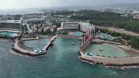 Summer Hotels on the beach aerial view 4 K - Powered by Shutterstock - Get 15% off with code: PIKWIZARD15