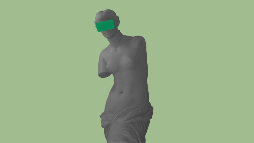 3D Colorful Pixelated Venus de Milo In VR Glasses Animation. Glitch Effect. Abstract Futuristic Sculpture In Modern Art Style. NFT Cryptoart Concept. 4K | Shutterstock HD Video #1100982511