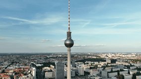 Berlin Skyline City Panorama with Berlin TV Tower, famous landmark in Berlin, Germany, Europe.