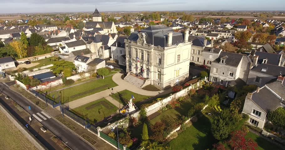 Rosiers-sur-Loire town hall, Maine-et-Loire, France