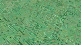animated abstract pattern with geometric elements in green tones gradient background
