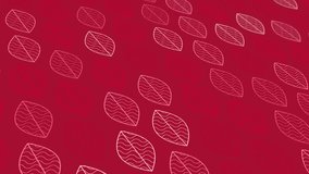 animated abstract pattern with geometric elements in red tones gradient background
