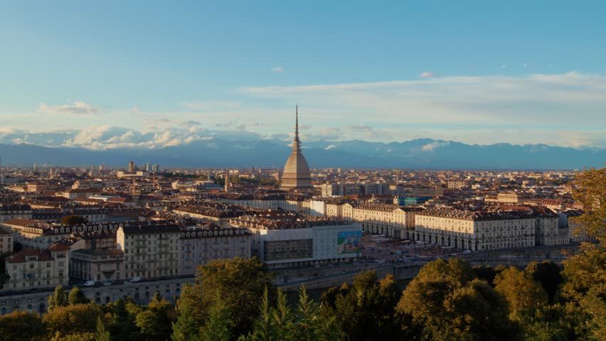 panorama of the city of torino, italy