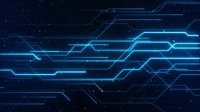 Digital Data moving on Circuit Board and CPU loop backgrounds. Computer Processing and organizing data. Abstract high tech Artificial intelligence (AI), data mining, modern computer technology surface - Powered by Shutterstock - Get 15% off with code: PIKWIZARD15