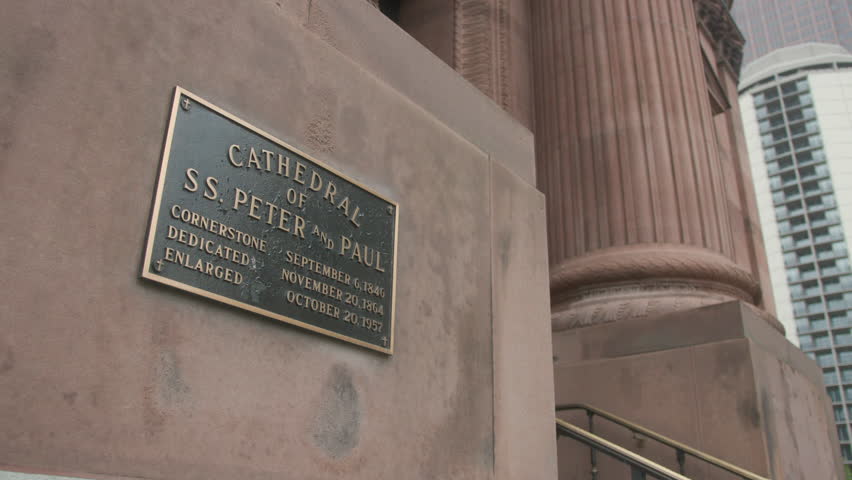 Old School Church Plaque - Cathedral Basilica in Philadelphia, PA