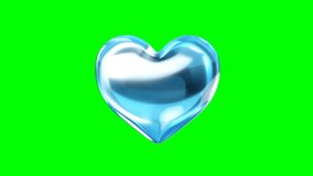 3d illustration of pink heart icon on blue background - Powered by Shutterstock - Get 15% off with code: PIKWIZARD15