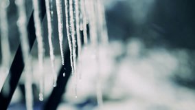 Drops Water Melting Icicles. Coming Spring Shiny Clear Ice On March. Spring Warm Melting Icicles.Winter End Warming Weather. Early Spring Global Warming. March Ice Drop Meltwater In Icicles Winter End - Powered by Shutterstock - Get 15% off with code: PIKWIZARD15