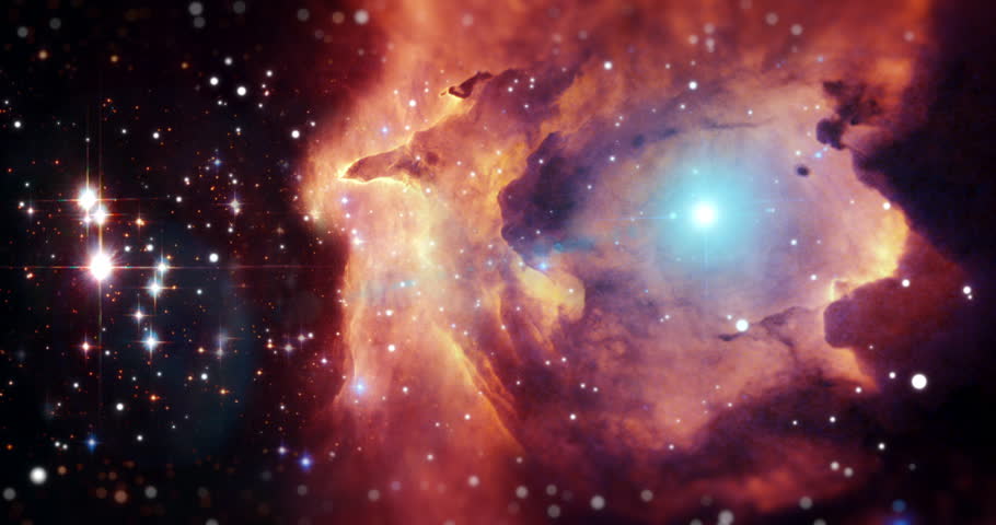 Galaxy, outer space and nebula universe background in night sky, solar system and stars with planets, fantasy and science. Abstract world, cosmos and milky way wallpaper, infinity and future research