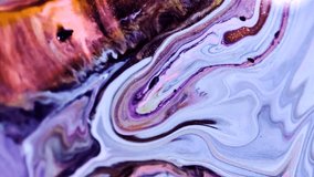 Abstract background of colorful liquid marble movement. Marble liquid wave abstract background, water ripples, waves, colorful liquid paint. Beautiful liquid art 3D Abstract Colorful marble video. 4K