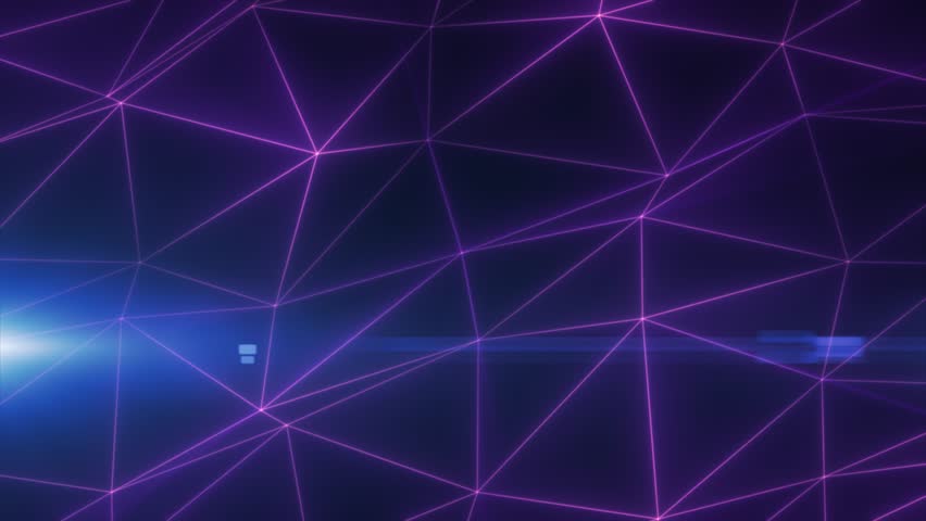 Abstract purple lines and triangles glowing high tech digital energy abstract background. Video 4k, 60 fps | Shutterstock HD Video #1101054025