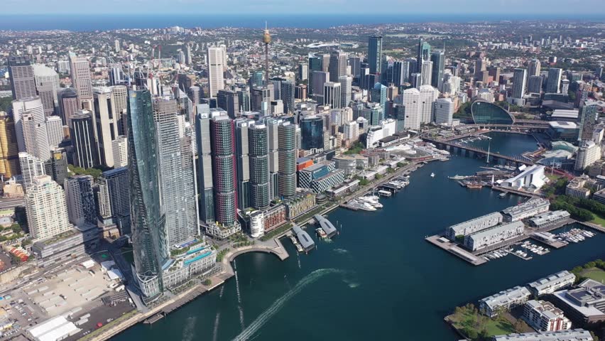 Aerial view of Sydney Central Business District 
