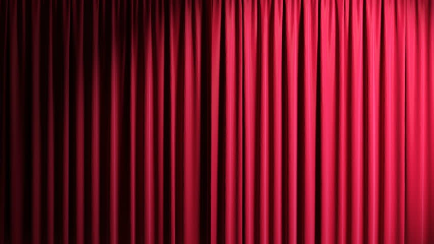 Red velvet theater curtains opening and closing. Isolated background with green chroma key, 4k. Royalty-Free Stock Footage #1101071275