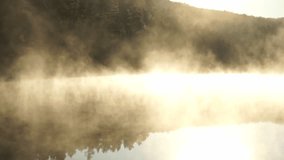 Misty morning at a foggy lake in Norway during sunrise - Powered by Shutterstock - Get 15% off with code: PIKWIZARD15