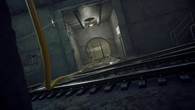 Empty Old Subway Station, animation.Full HD 1920×1080.11 Second Long. - Powered by Shutterstock - Get 15% off with code: PIKWIZARD15