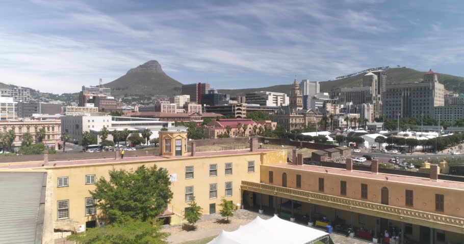 A View of Signal Hill from the Castle OF Good Hope, behind Cape Town city