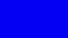 blue screen flying knives across the scree