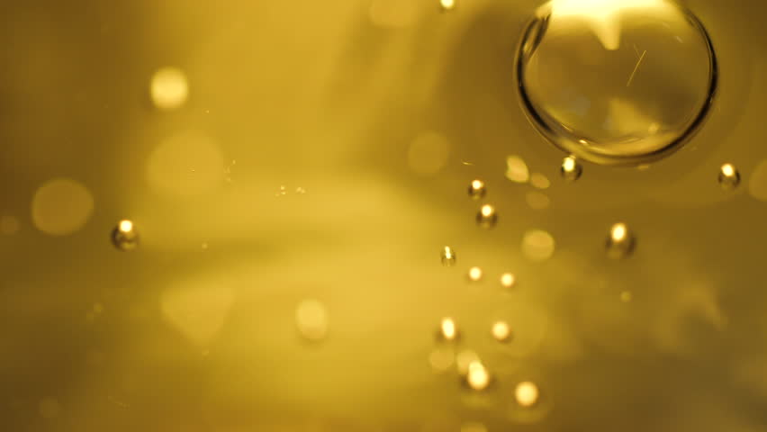 Abstract science or art background with gold bubbles rising | Shutterstock HD Video #1101083253