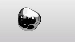 3d render motion design animation grey black transparent glossy gray metaball liquid silver metal meta ball transition deformation process on white background medical business presentation background - Powered by Shutterstock - Get 15% off with code: PIKWIZARD15