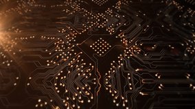 Animation of 6g text and computer circuit board and data processing. Global networks, computing, digital interface and data processing concept digitally generated video. - Powered by Shutterstock - Get 15% off with code: PIKWIZARD15