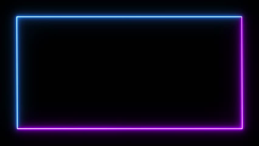 Neon frame line blinking on green and black background | Shutterstock HD Video #1101088777