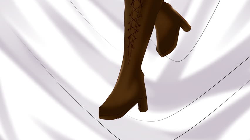 Camera moving over cute 2D anime waifu girl in bed 4K