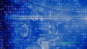 Animation of glitch effect and binary coding data processing over spinning globe on blue background. Global networking and business interface technology concept - Powered by Shutterstock - Get 15% off with code: PIKWIZARD15