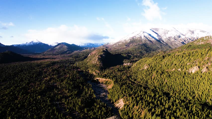 Drone videos of the city of Bariloche, Patagonia Argentina