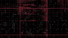 Animation of data processing over grid network against rows dots pattern on black background. Computer interface and business technology concept - Powered by Shutterstock - Get 15% off with code: PIKWIZARD15