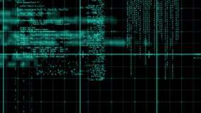 Animation of data processing over grid network against rows dots pattern on black background. Computer interface and business technology concept - Powered by Shutterstock - Get 15% off with code: PIKWIZARD15