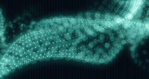 Animation of binary coding and green digital wave over interface with data processing. Computer interface and business technology concept - Powered by Shutterstock - Get 15% off with code: PIKWIZARD15