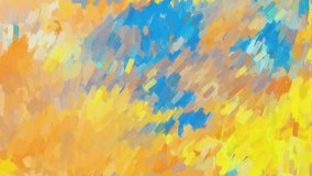 Abstract colored brush stroke animated video