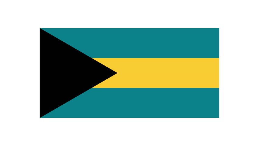 Bahamas flag animation green screen chroma key background 4K motion graphics | Shutterstock HD Video #1101144331